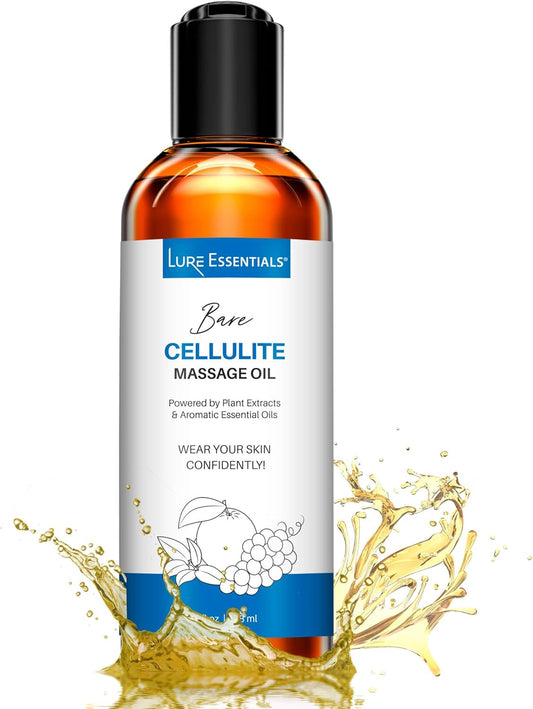 Skincare Body Oil for Stretch Marks and Scars, anti Cellulite Massage Oil and Lymphatic Massage Oils, Belly Oil for Pregnancy, Surgical Scars - All Skin Types with Coconut, Vitamin E and Omega 3